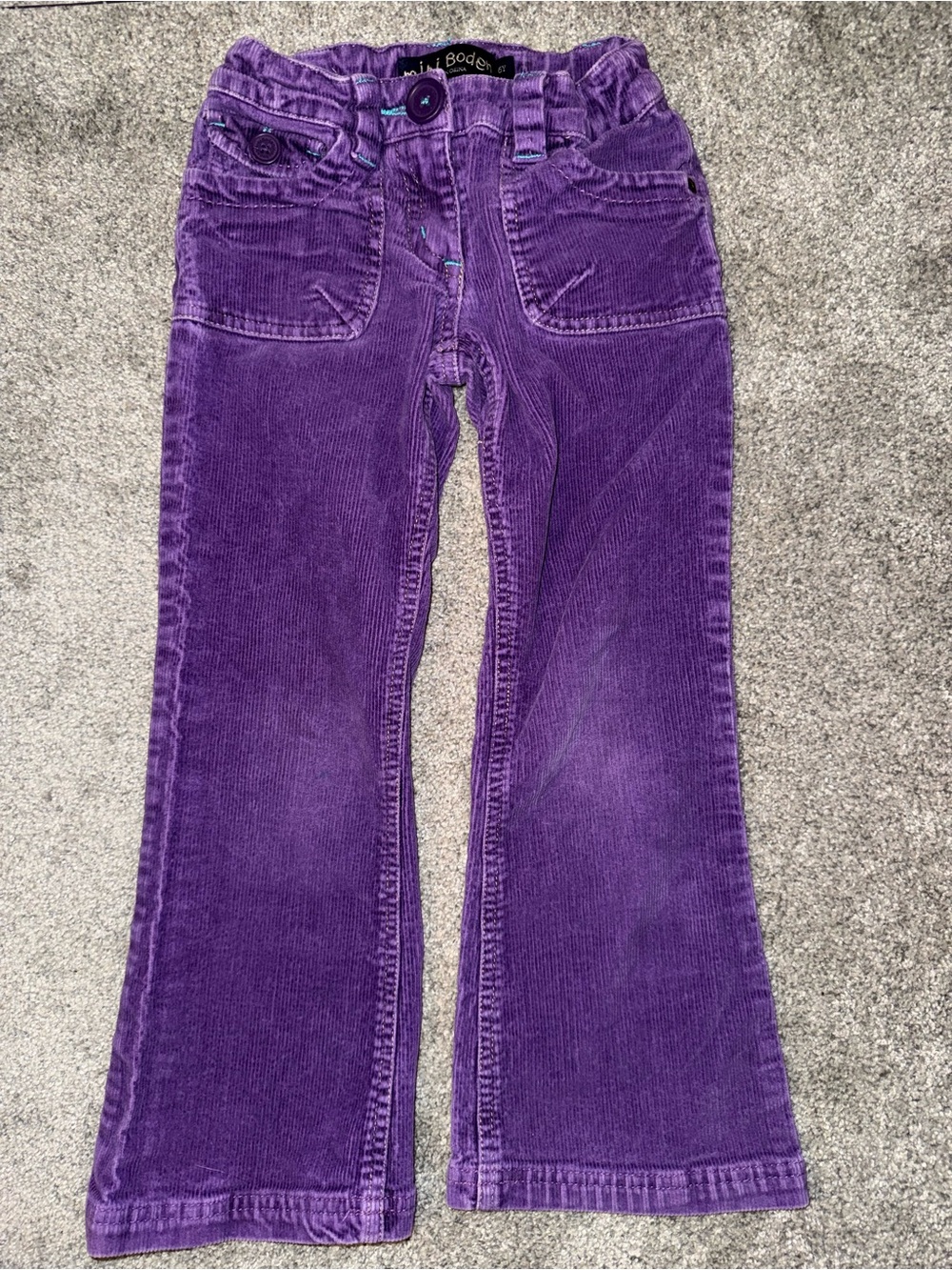 Mini Boden - 6y - purple corduroy pants